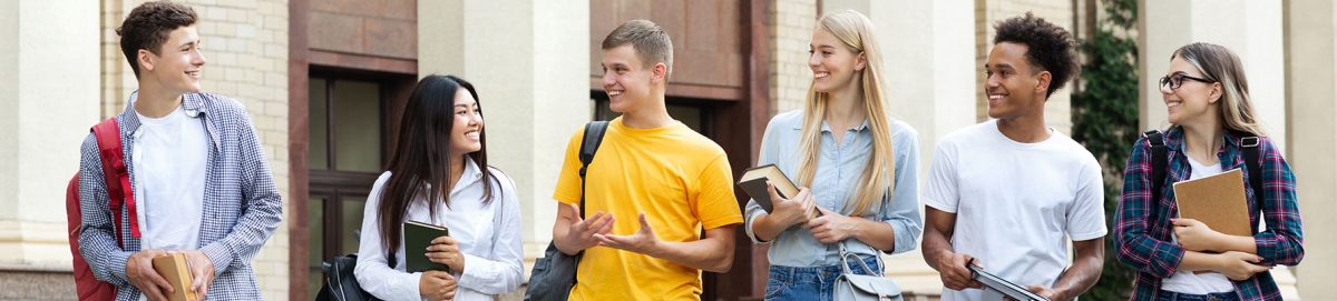 Group of students walking